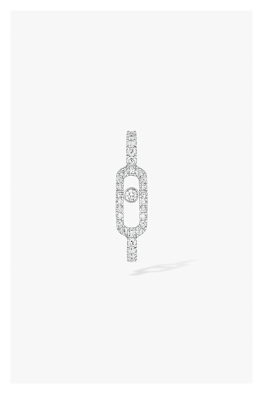 Move Uno Single Earring in White Gold