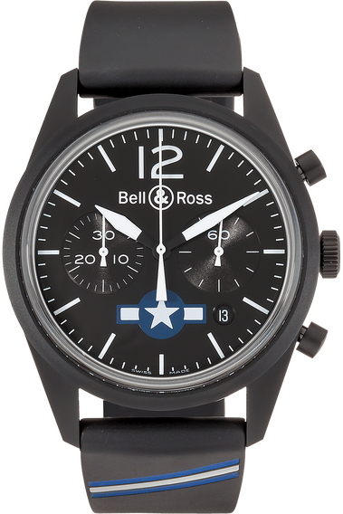 BR 126 Carbon Air Force Insignia PVD Stainless Steel Automatic