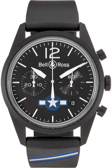 BR 126 Carbon Air Force Insignia PVD Stainless Steel Automatic