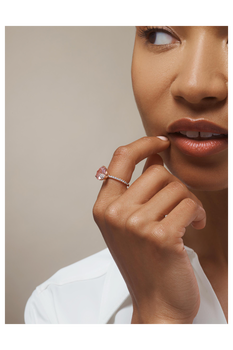 Peekaboo Morganite Ring
