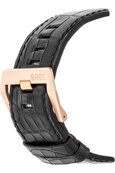 BR 01-94 Chronograph Rose Gold and PVD Stainless Steel Automatic