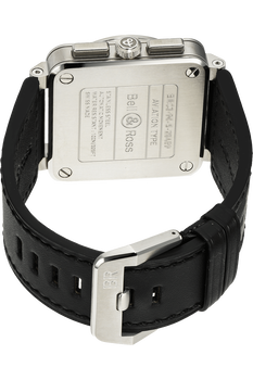 BR 03-94 Black Steel Chronograph Stainless Steel Automatic