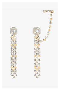 D-Vibes Multi Row Earrings in Yellow Gold
