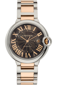 Ballon Bleu Rose Gold and Stainless Steel Automatic
