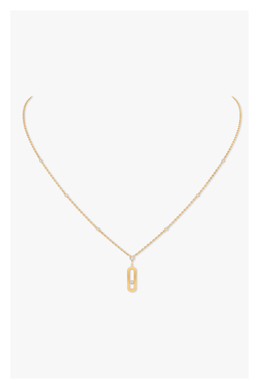 Move Uno Necklace in Yellow Gold