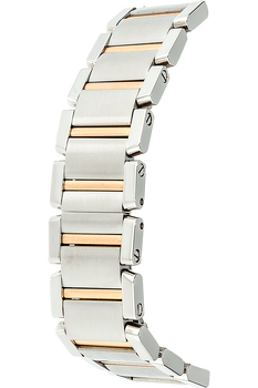 Tank Francaise Rose Gold and Stainless Steel Quartz
