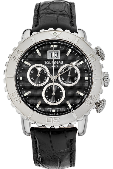 Pre Owned Tourneau Safari Sea Big Date Stainless Steel Quartz