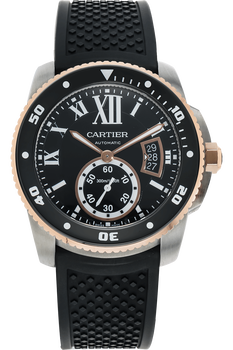 Calibre de Cartier Diver Rose Gold and Stainless Steel Automatic