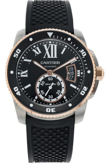 Calibre de Cartier Diver Rose Gold and Stainless Steel Automatic