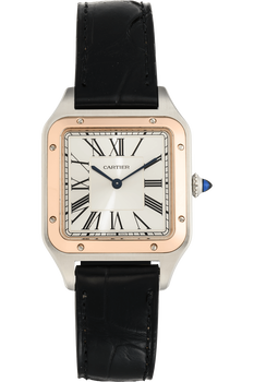Santos-Dumont Rose Gold and Stainless Steel Quartz