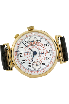 Chaux-De-Fonds Circa 1920&#39;s Yellow Gold Manual