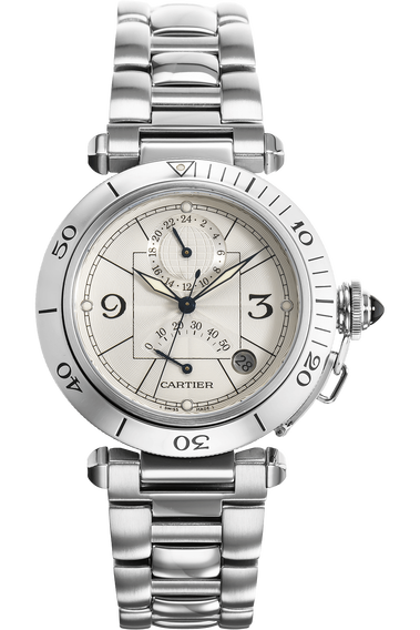 Pasha GMT Power Reserve Stainless Steel Automatic