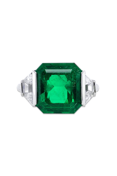 Octagon Emerald Ring