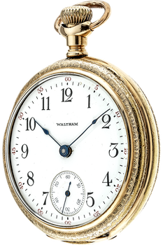 Waltham Pocket Watch Yellow Gold-Plated Manual
