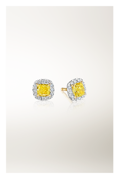 Joy Yellow Diamonds Studs 1.49 ct.