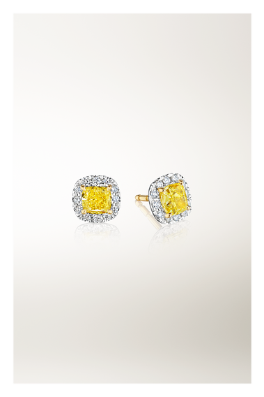 Joy Yellow Diamonds Studs 1.49 ct.