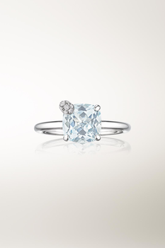 Peekaboo Aquamarine Ring