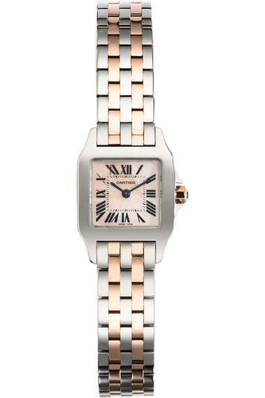 Santos Demoiselle Rose Gold and Stainless Steel Quartz