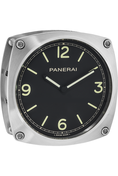 Wall Clock Stainless Steel Quartz