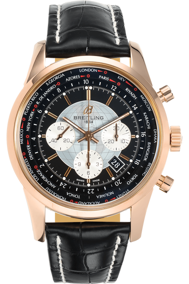 Transocean Unitime Chronograph Rose Gold Automatic