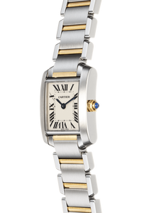 Tank Francaise Yellow Gold and Stainless Steel Quartz