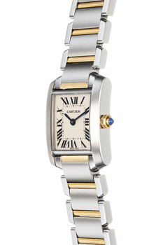 Tank Francaise Yellow Gold and Stainless Steel Quartz