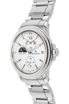 Leman Double Time Zone Stainless Steel Automatic