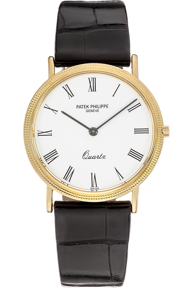 Pre Owned Patek Philippe Calatrava Reference 3744 Yellow Gold Quartz