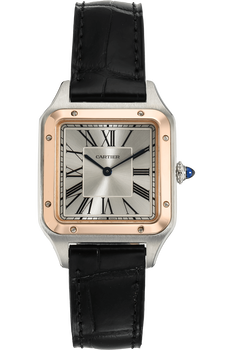 Santos-Dumont Rose Gold and Stainless Steel Quartz