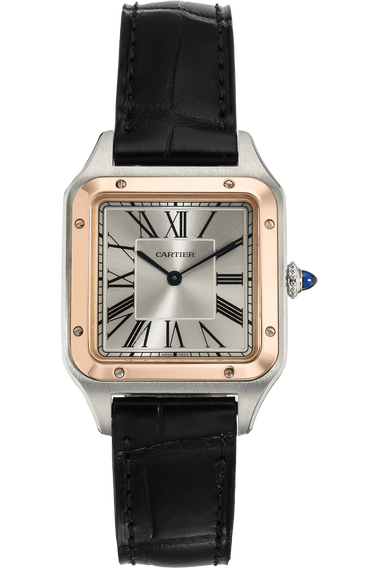 Santos-Dumont Rose Gold and Stainless Steel Quartz