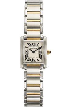 Tank Francaise Yellow Gold and Stainless Steel Quartz