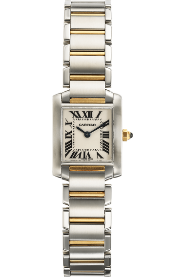 Tank Francaise Yellow Gold and Stainless Steel Quartz