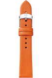 16MM Burnt Orange Thin Saffiano Strap