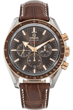 Speedmaster Broad Arrow Rose Gold and Stainless Steel Automatic