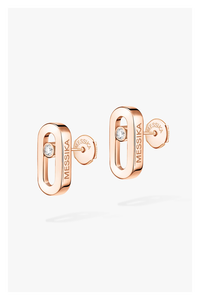 Move Uno Stud Earrings in Pink Gold