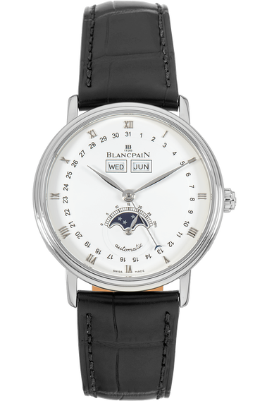 Villeret Complete Calendar Moonphase Stainless Steel Automatic