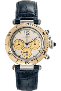Pasha Chronograph Yellow Gold and Stainless Steel Quartz