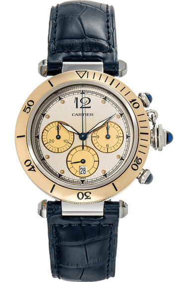 Pasha Chronograph Yellow Gold and Stainless Steel Quartz