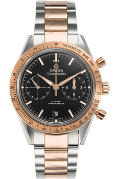 Speedmaster &#39;57 Co-Axial Chronograph Rose Gold and Stainless Steel Automatic