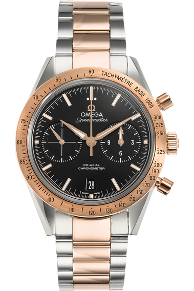 Speedmaster &#39;57 Co-Axial Chronograph Rose Gold and Stainless Steel Automatic
