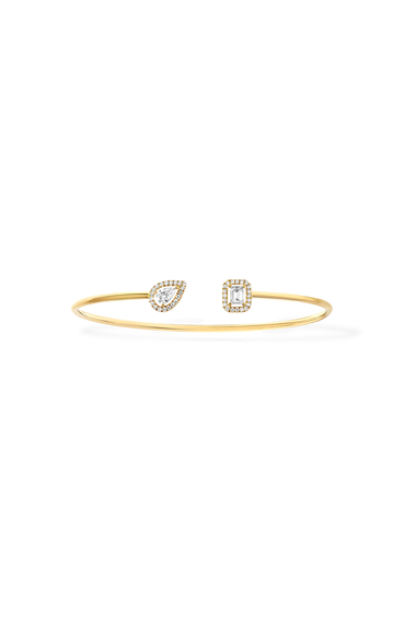 My Twin Toi &amp; Moi Bangle in Yellow Gold Size M