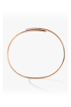 Move Noa Full Pav&eacute; SM Bangle in Pink Gold Size M