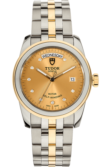 Glamour Day-Date Yellow Gold and Stainless Steel Automatic