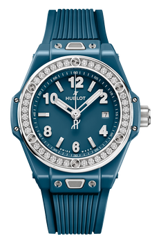 Big Bang One Click Blue Ceramic Diamonds