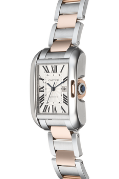 Tank Anglaise Rose Gold and Stainless Steel Automatic