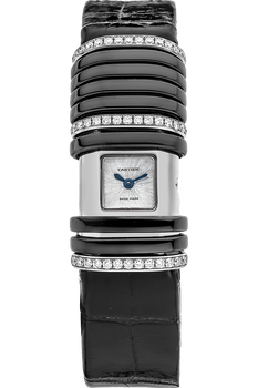 Declaration White Gold and Ceramic Quartz