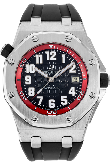 Pre-Owned Audemars Piguet Royal Oak Offshore Red Scuba Special Edition  Stainless Steel