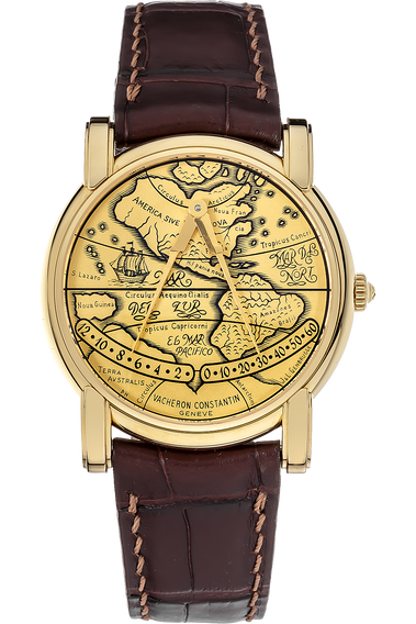 Mercator &quot;The Americas&quot; Yellow Gold Automatic