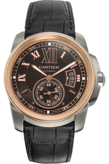 Calibre de Cartier Rose Gold and Stainless Steel Automatic