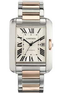 Tank Anglaise XL Rose Gold and Stainless Steel Automatic